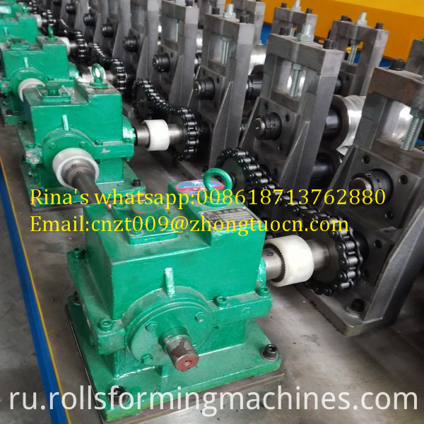 коробка передач заслонка створки дверная профилегибочная машина 6 gear box transmission shutter door roll forming machine 6